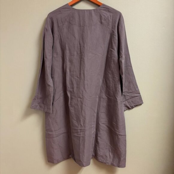 Bitte Kai Rand Women Dress Size L Oversized Linen Viscose Lagenlook Minimalist - Picture 6 of 13